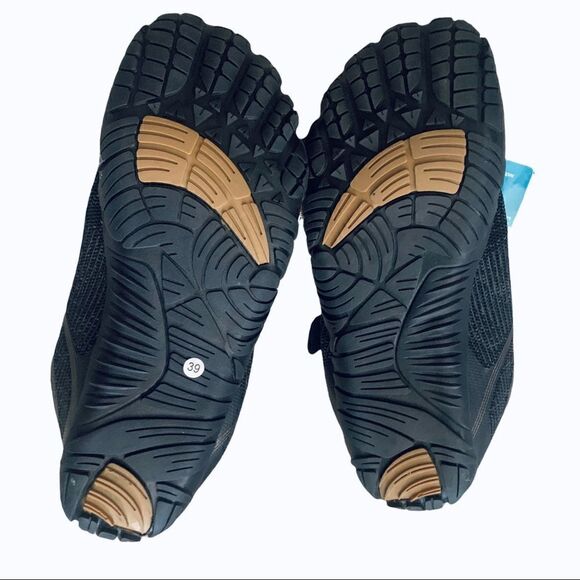 Ning Sports Black & Gold Bungee Lace Water Shoes Size 39 - Picture 7 of 10